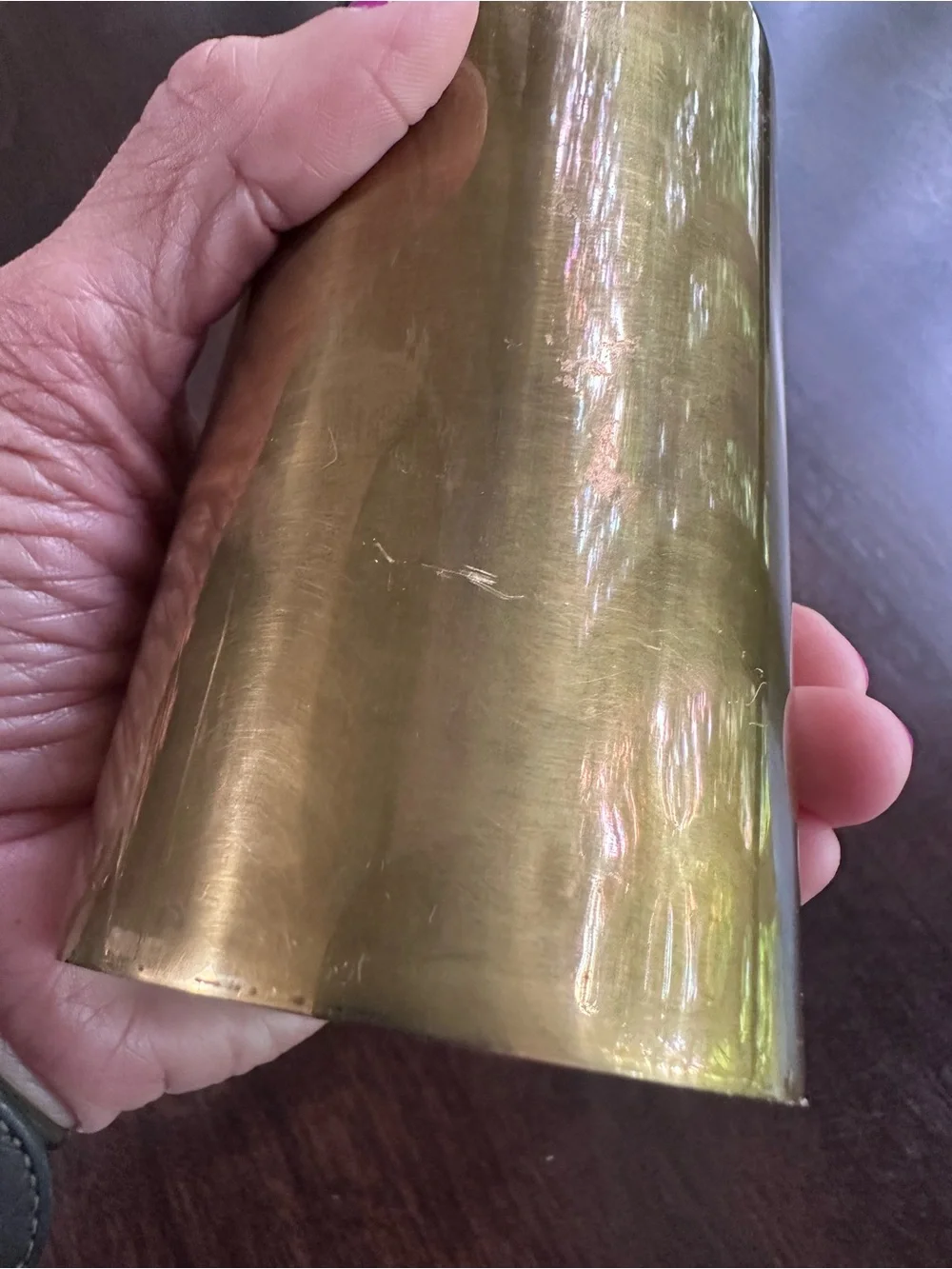BELLOCQ Marjorelle Mint Brushed Brass Lidded Candle NWOT